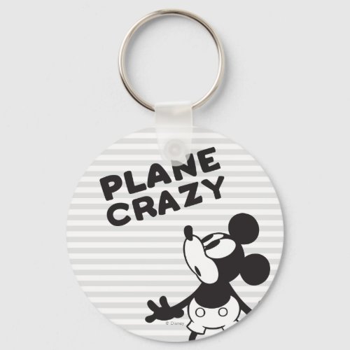 Classic Mickey  Plane Crazy Keychain