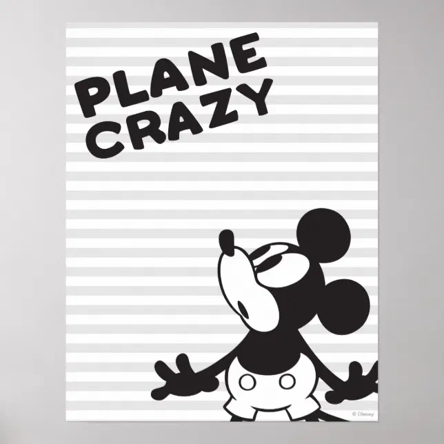 Classic Mickey | Plane Crazy Poster | Zazzle