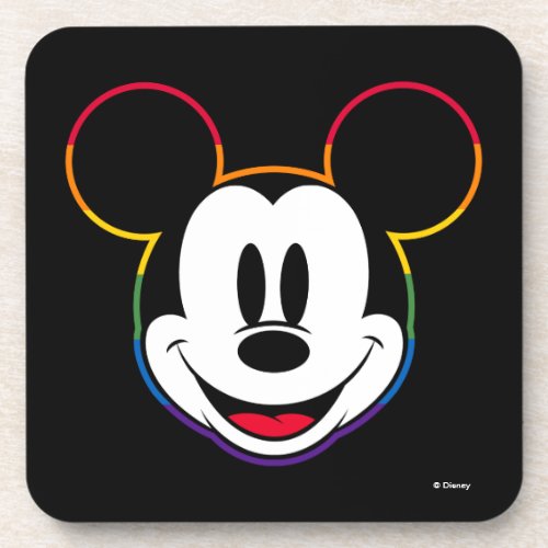 Classic Mickey Rainbow Head Beverage Coaster