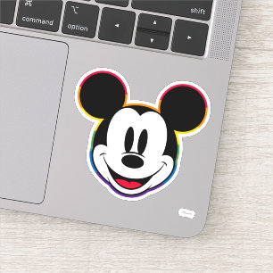 Classic Mickey Rainbow Head Sticker