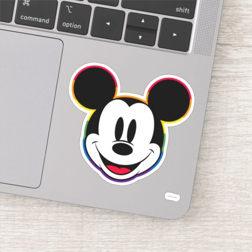 Classic Mickey Rainbow Head Sticker