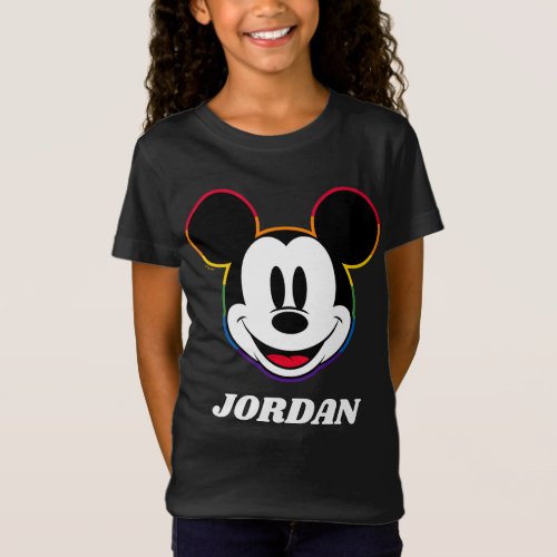 Classic Mickey Rainbow Head T_Shirt