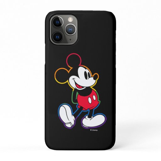 Classic Mickey Rainbow Outline iPhone 11 Pro Case