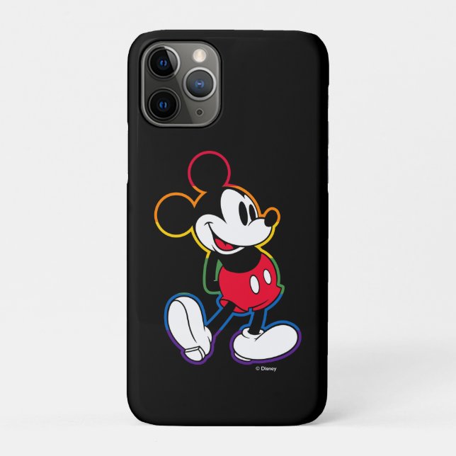 Classic Mickey Rainbow Outline Case-Mate iPhone Case (Back)