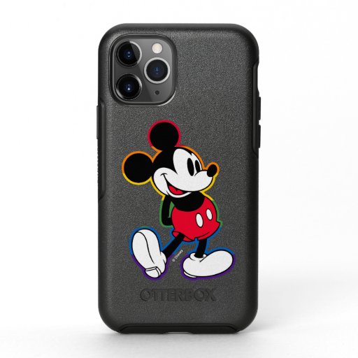 Classic Mickey Rainbow Outline OtterBox Symmetry iPhone 11 Pro Case