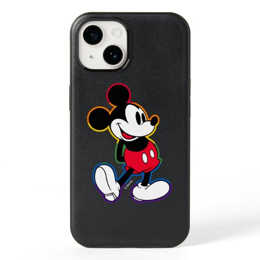 Classic Mickey Rainbow Outline OtterBox iPhone 14 Case