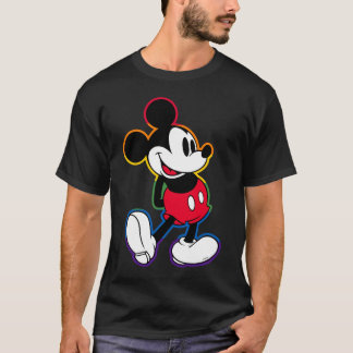 Classic Mickey Rainbow Outline T-Shirt