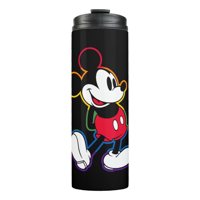 Classic Mickey Rainbow Outline Thermal Tumbler (Front)