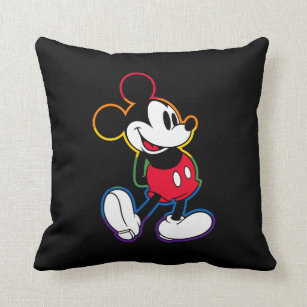 Classic Mickey, Distressed Throw Pillow, Zazzle