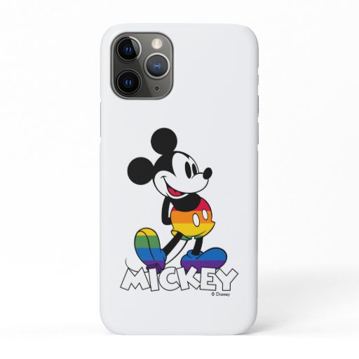 Classic Mickey Rainbow Stripes iPhone 11 Pro Case