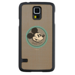 Classic Mickey Since 1928 Carved Maple Galaxy S5 Slim Case