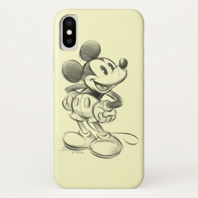 Classic Mickey | Sketch iPhone X Case