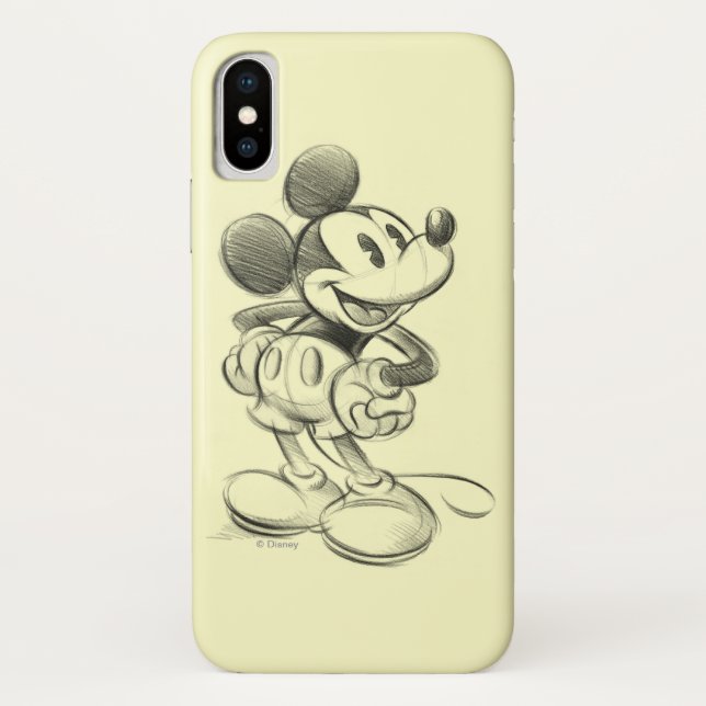 Classic Mickey | Sketch Case-Mate iPhone Case (Back)