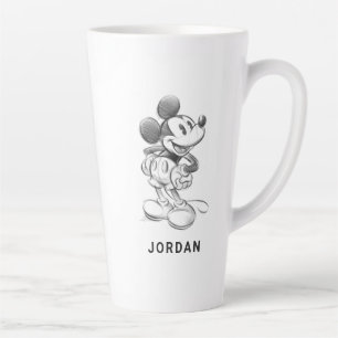 Classic Mickey Sketch Latte Mug