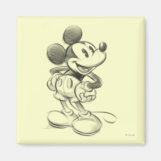 Classic Mickey | Sketch Magnet (Front)