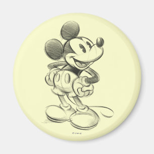 Classic Mickey   Sketch Magnet