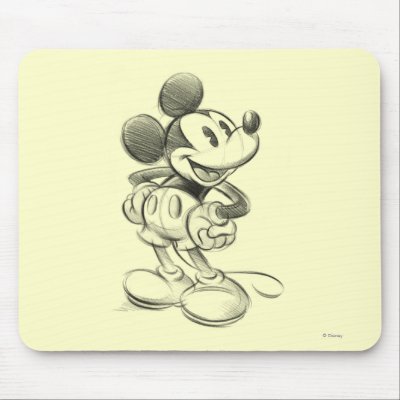 Classic Mickey | Sketch Mouse Pad