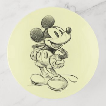 Classic Mickey | Sketch Trinket Tray by MickeyAndFriends at Zazzle