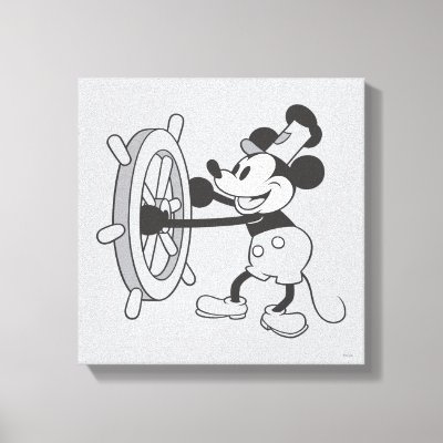 Classic Mickey | Steamboat Willie Canvas Print