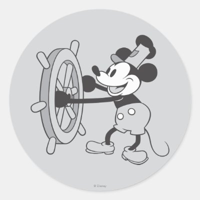 Classic Mickey | Steamboat Willie Classic Round Sticker