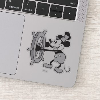 Classic Mickey | Steamboat Willie Sticker by MickeyAndFriends at Zazzle