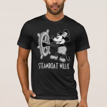 Classic Mickey | Steamboat Willie T-shirt by MickeyAndFriends at Zazzle