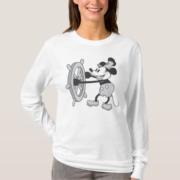 Classic Mickey | Steamboat Willie T-shirt by MickeyAndFriends at Zazzle