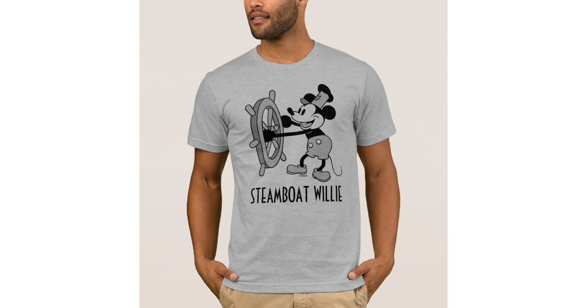 Classic Mickey | Steamboat Willie T-Shirt | Zazzle