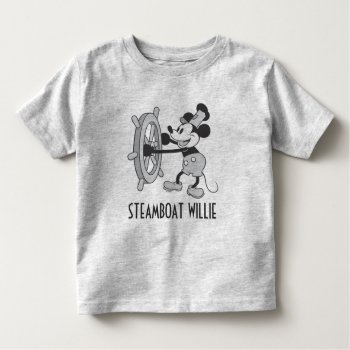 Classic Mickey | Steamboat Willie Toddler T-shirt by MickeyAndFriends at Zazzle