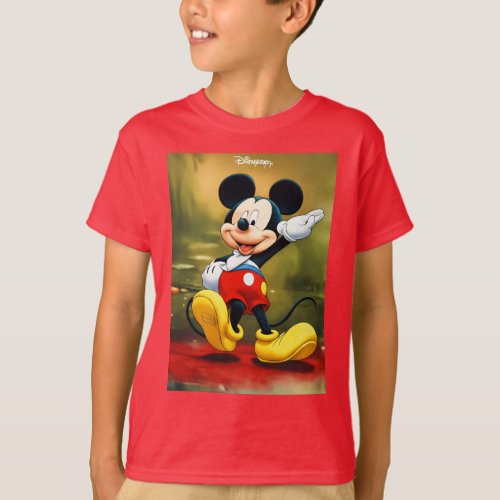 Classic Mickey Style Tee Timeless Elegance  T_Shirt