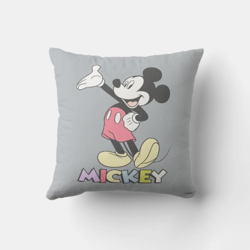 Classic Mickey Throw Pillow Zazzle