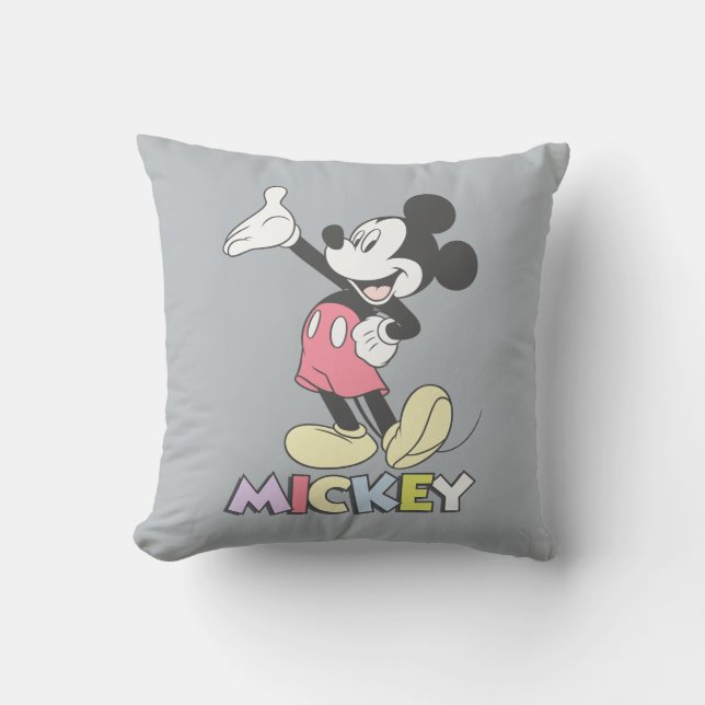 Classic Mickey Throw Pillow (Front)