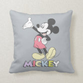 Classic Mickey, Distressed Throw Pillow, Zazzle