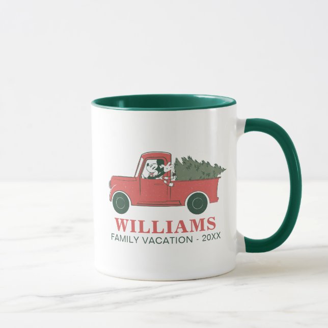 Classic Mickey & Truck | Christmas Family Vacation Mug (Right)