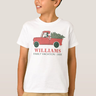 Classic Mickey & Truck Christmas Family Vacation T-Shirt