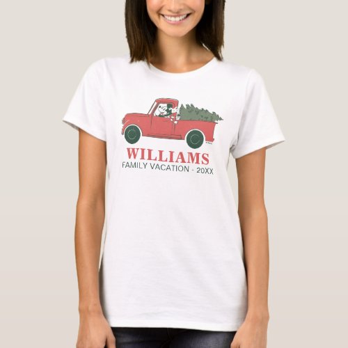 Classic Mickey  Truck  Christmas Family Vacation T_Shirt