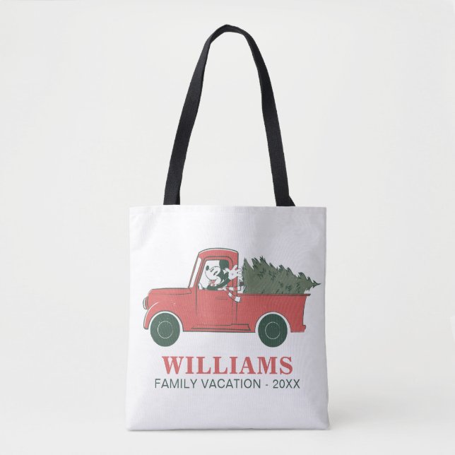 Classic Mickey & Truck | Christmas Family Vacation Tote Bag (Front)