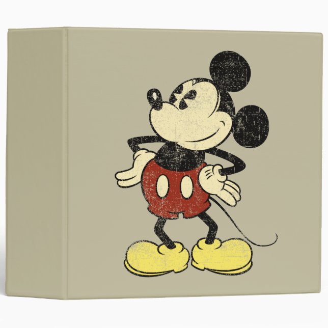 Classic Mickey | Vintage Hands on Hips Binder (Front/Spine)