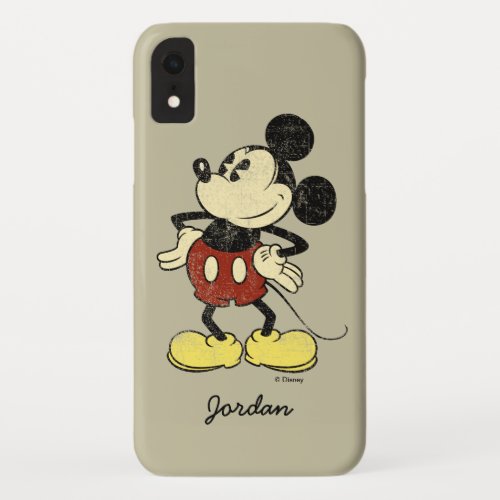 Classic Mickey  Vintage Hands on Hips iPhone XR Case