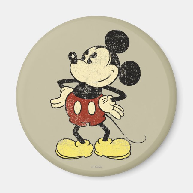 Classic Mickey | Vintage Hands on Hips Magnet (Front)