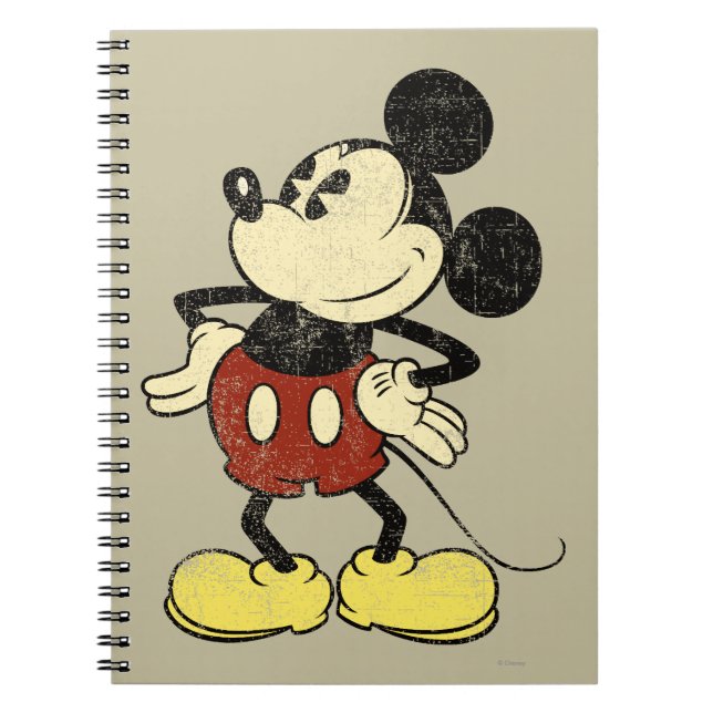 Classic Mickey | Vintage Hands on Hips Notebook (Front)