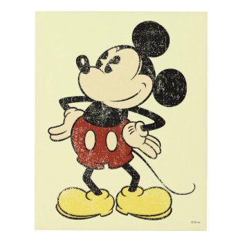 Classic Mickey | Vintage Hands On Hips Panel Wall Art by MickeyAndFriends at Zazzle