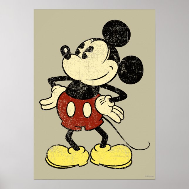 Classic Mickey | Vintage Hands on Hips Poster (Front)