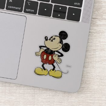 Classic Mickey | Vintage Hands On Hips Sticker by MickeyAndFriends at Zazzle