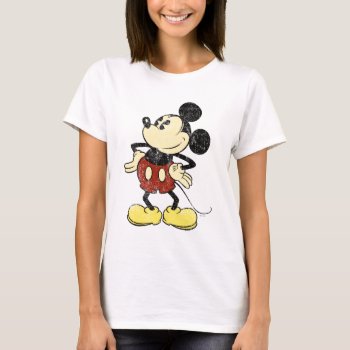 Classic Mickey | Vintage Hands On Hips T-shirt by MickeyAndFriends at Zazzle