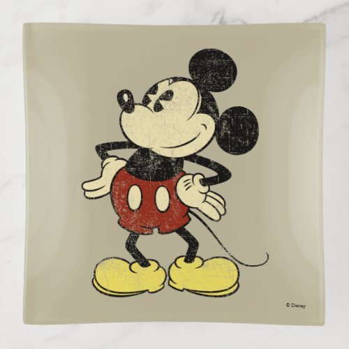 Classic Mickey  Vintage Hands on Hips Trinket Tray