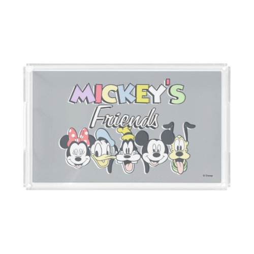 Classic Mickeys Friends Acrylic Tray