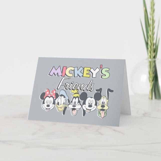 Classic Mickey's Friends Card (Front)