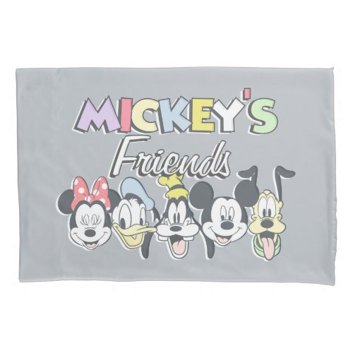 Classic Mickeys Friends Pillow Case