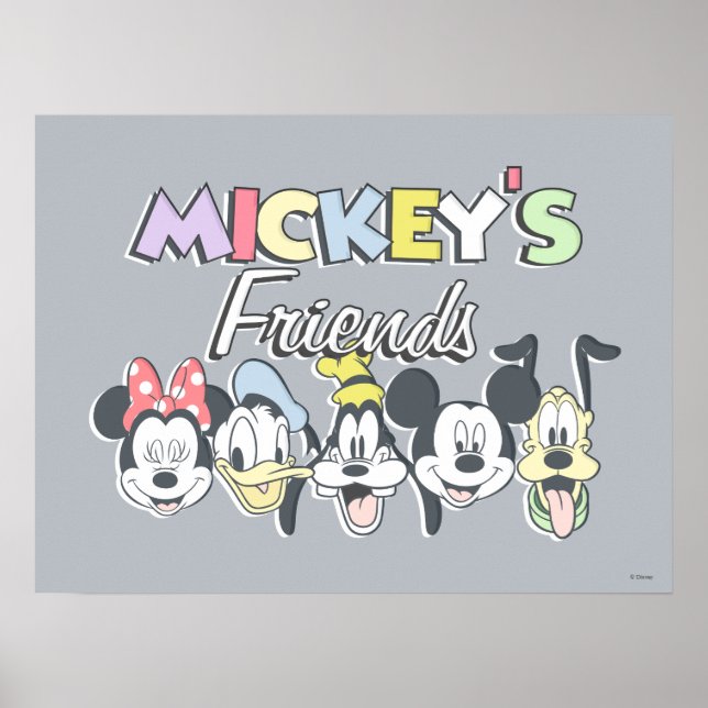 Classic Mickey's Friends Poster (Front)